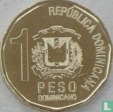 Dominican Republic 1 peso 2022 - Image 2