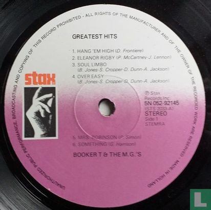 Greatest Hits Booker T. & The M.G."s - Bild 3