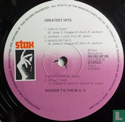 Greatest Hits Booker T. & The M.G."s - Bild 4