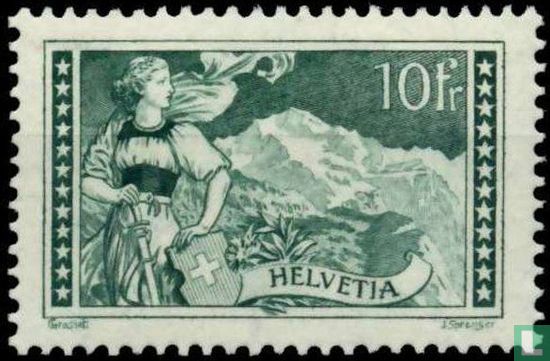 Helvetia und die Jungfrau