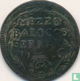 États pontificaux - Ferrara ½ baiocco 1746 (VI) - Image 1
