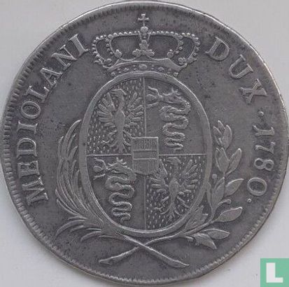 Milan ½ scudo 1780 - Image 1