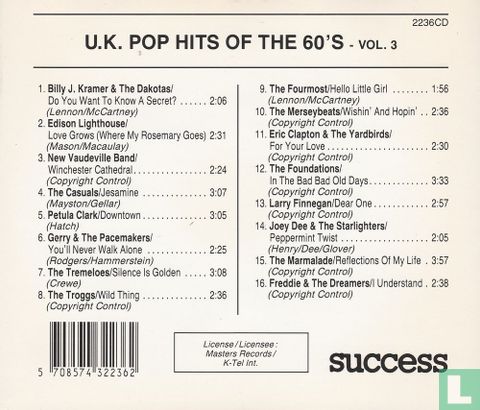 U.K. Pop Hits of the 60's - vol. 3 - Afbeelding 2