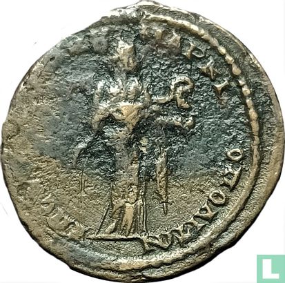 Romeinse Rijk, AE26 Pentassarion, 218-222 AD, Elagabalus, Marcianopolis- Hygieia - Afbeelding 2
