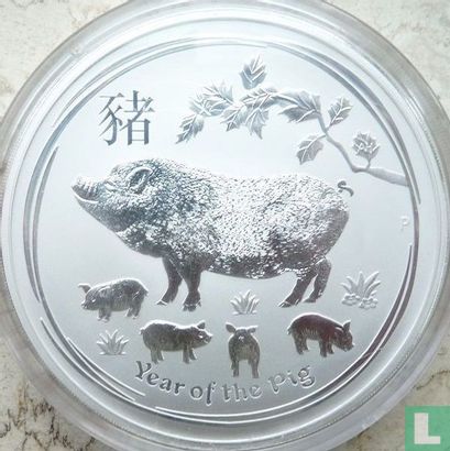 Australia 30 dollars 2019 (colourless) "Year of the Pig" - Image 2