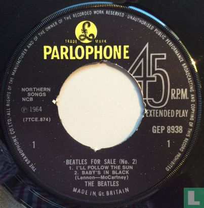  Beatles for Sale No 2.  - Afbeelding 3