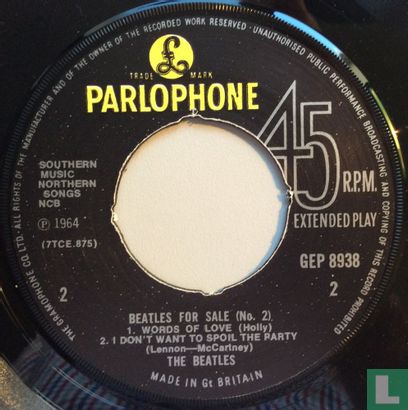  Beatles for Sale No 2.  - Afbeelding 4