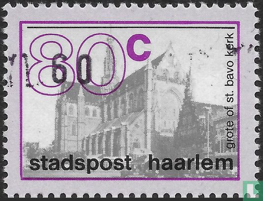 Stamps with overprint on Haarlem III