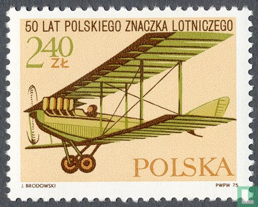 50 years of Polish airmail stamps
