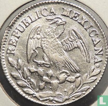 Mexique 2 reales 1847 (Go PM) - Image 2