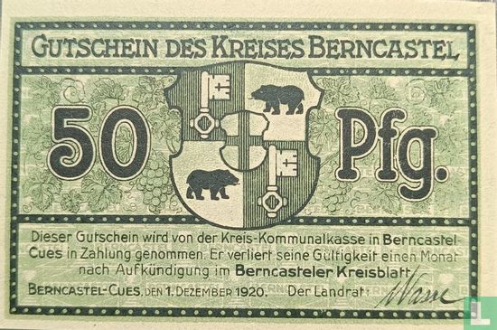 Berncastel 50 pfennig 1920 - Afbeelding 1