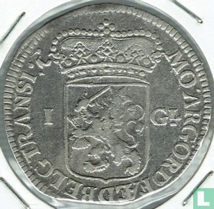 Overijssel 1 gulden 1736 (kraanvogel) - Afbeelding 2