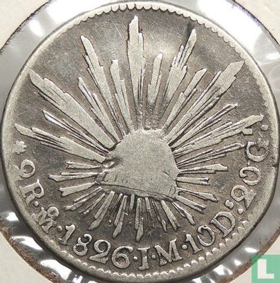 Mexique 2 reales 1826 (Mo JM) - Image 1