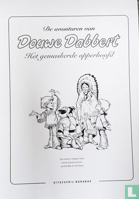 Het gemaskerde opperhoofd - eerste inhoudspagina luxe Douwe Dabbert uitgave - Image 1