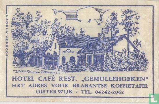Hotel Café Rest. "Gemullehoeken"   - Image 1
