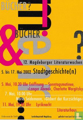 12. Magdeburger Literaturwochen - Afbeelding 1