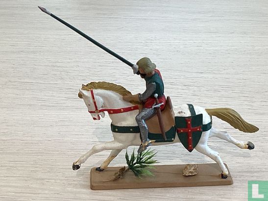 Chevalier à cheval avec lance de tournoi - Image 2