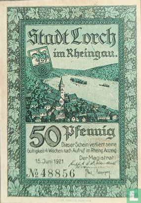 Lorch, Stadt - 50 Pfennig (green printing house) - Image 1