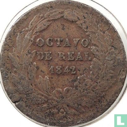 Mexico 1/8 real 1842 - Afbeelding 1