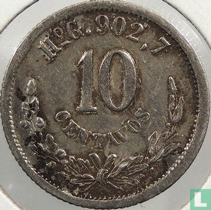 Mexico 10 centavos 1890 (Ho G) - Afbeelding 2