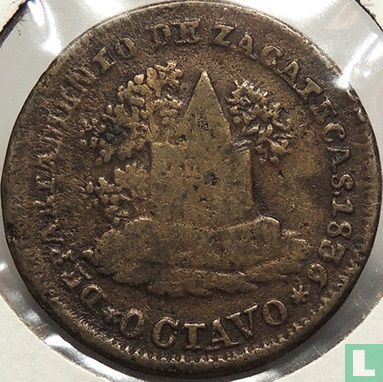 Zacatecas 1/8 real 1836 - Afbeelding 1