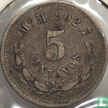 Mexico 5 centavos 1888 (Mo M) - Afbeelding 2
