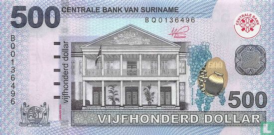 Suriname 500 Dollars 2024 - Afbeelding 1