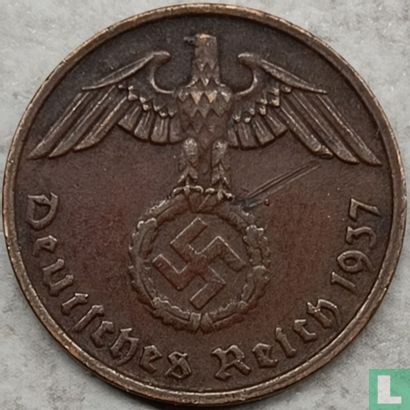 Deutsches Reich 2 Reichspfennig 1937 (G) - Bild 1