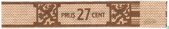 Prijs 27 cent - (Edgar Sigarenfabrieken N.V. Duizel) - Image 1