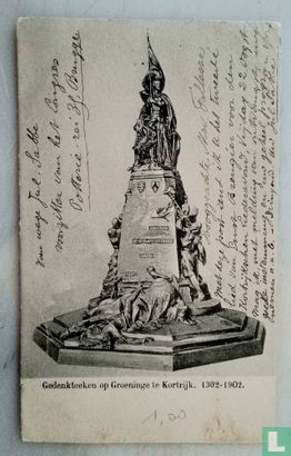 Mémorial à Groeninge à Courtrai. 1302-1902. - Afbeelding 1