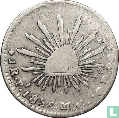 Mexique 1 real 1856 (Pi MC) - Image 1
