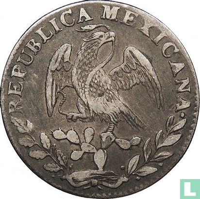 Mexique 2 reales 1844 (Go PM) - Image 2