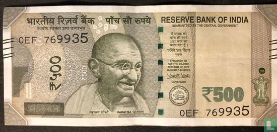 Indien 500 Rupien 2017 - Bild 1
