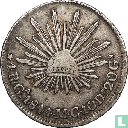 Mexico 4 reales 1844 (Ga MC) - Image 1