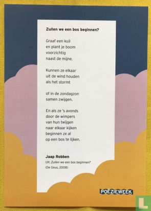 Poëzieweek 2020 - Jaap Robben - Zullen we een bos beginnen? - Image 1