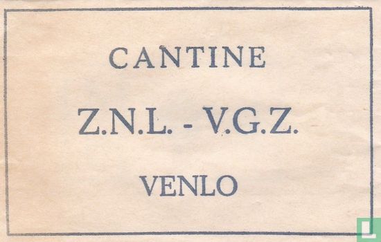 Cantine Z.N.L. - V.G.Z. - Afbeelding 1