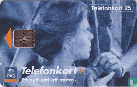 Flicka får telefonkort - Image 1