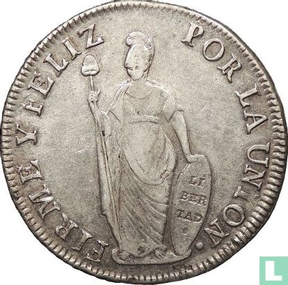 Peru 8 reales 1832 (LIMA) - Image 2