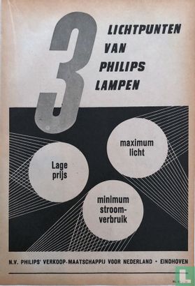 3 lichtpunten van Philips lampen