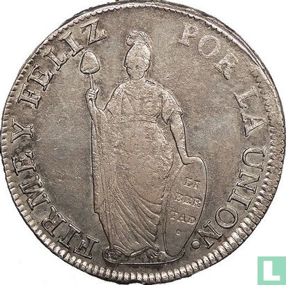 Peru 8 reales 1828 (LIMA - type 2) - Image 2