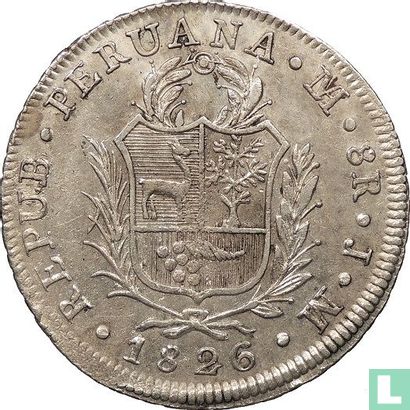 Peru 8 reales 1826 (LIMA) - Image 1