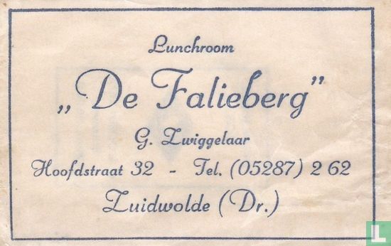 Lunchroom "De Falieberg" - Afbeelding 1