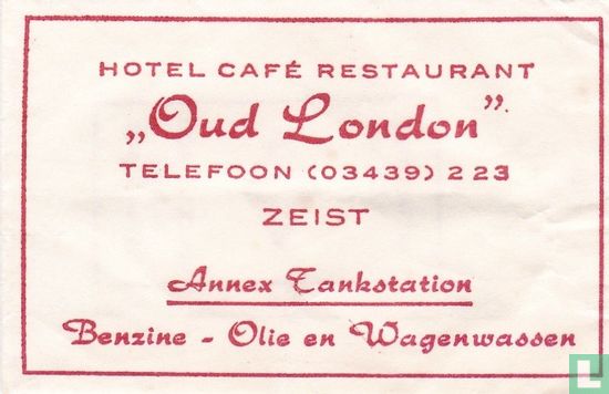 Hotel Café Restaurant "Oud London"  - Image 1
