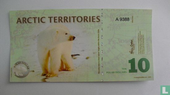 Artic Territories 10 Polar Dollars 2010 - Image 1