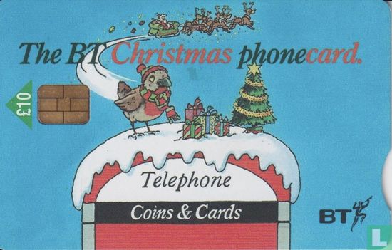 The BT Christmas phonecard. - Image 1