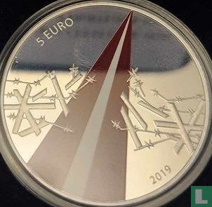 Latvia 5 euro 2019 (PROOF) "100 years Freedom Fights" - Image 1