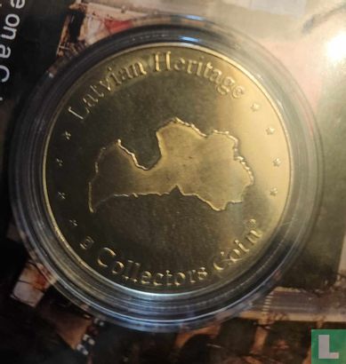 Cēsu Viduslaiku pils souvenier coin in a card - Image 2