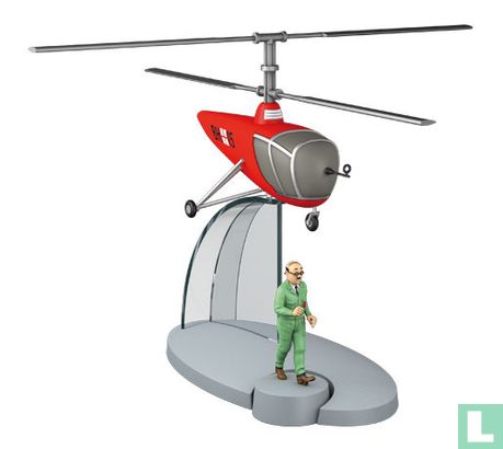 The red birotor helicopter - Destination moon