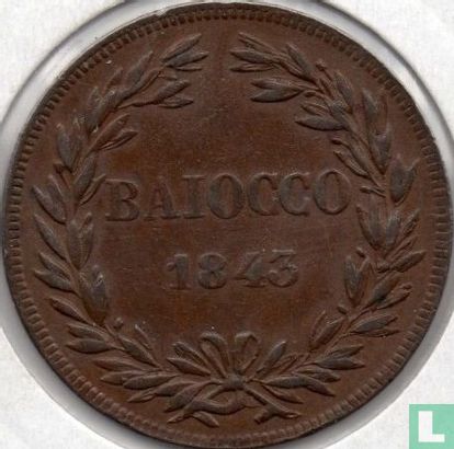 États pontificaux 1 baiocco 1843 (XIII R) - Image 1