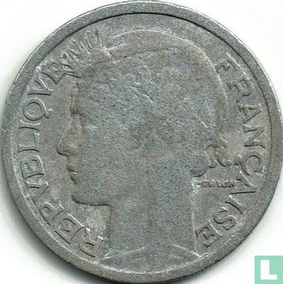 Frankrijk 2 francs 1945 (zonder letter) - Afbeelding 2